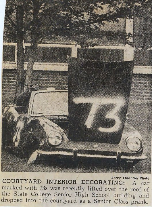 Car in the courtyard