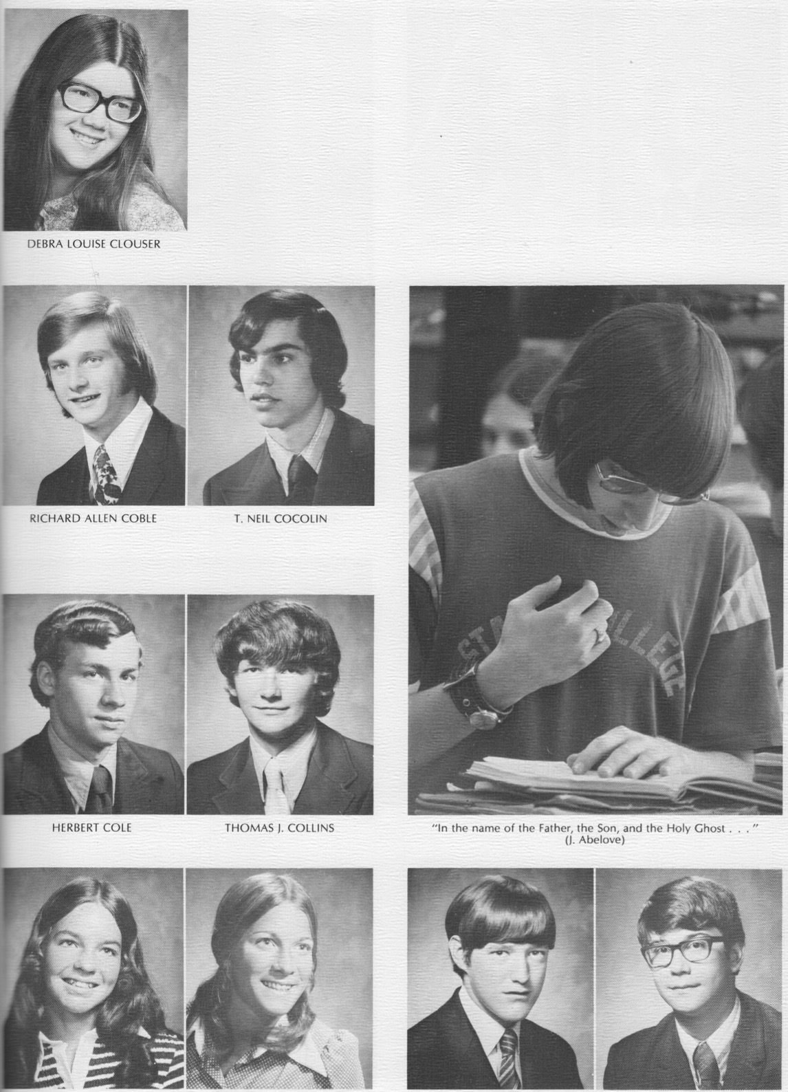 73 Clo to Cop Yearbook Photos