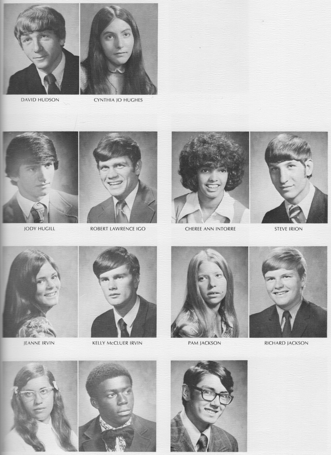 73 Hud to Jer Yearbook Photos