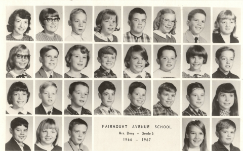 Fairmont Ave School Mrs Baney 1966-1967