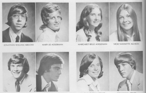 73 Abe to Ar Yearbook Photos