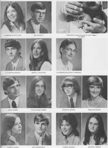 74 Gus to Hef Yearbook Photos