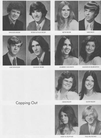 74 Rid to Rut Yearbook Photos